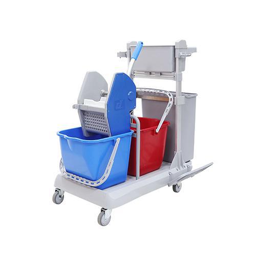 靈動型排拖系統(tǒng)清潔車 配垃圾桶、2個15公升水桶 JD G30B